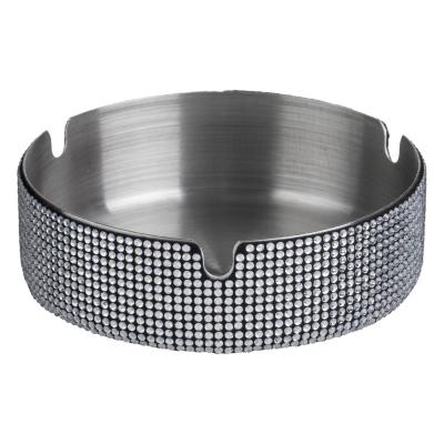 Tavëll çeliku inox, e rrumbullakët me gurë të çmuar 10x3cm